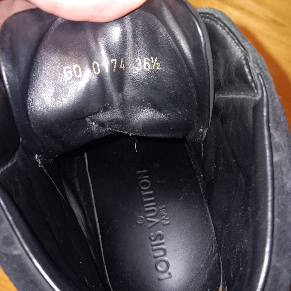 Louis Vuitton Suede & Leather Monogram Boots Size 6 1/2 - Picture 5 of 6